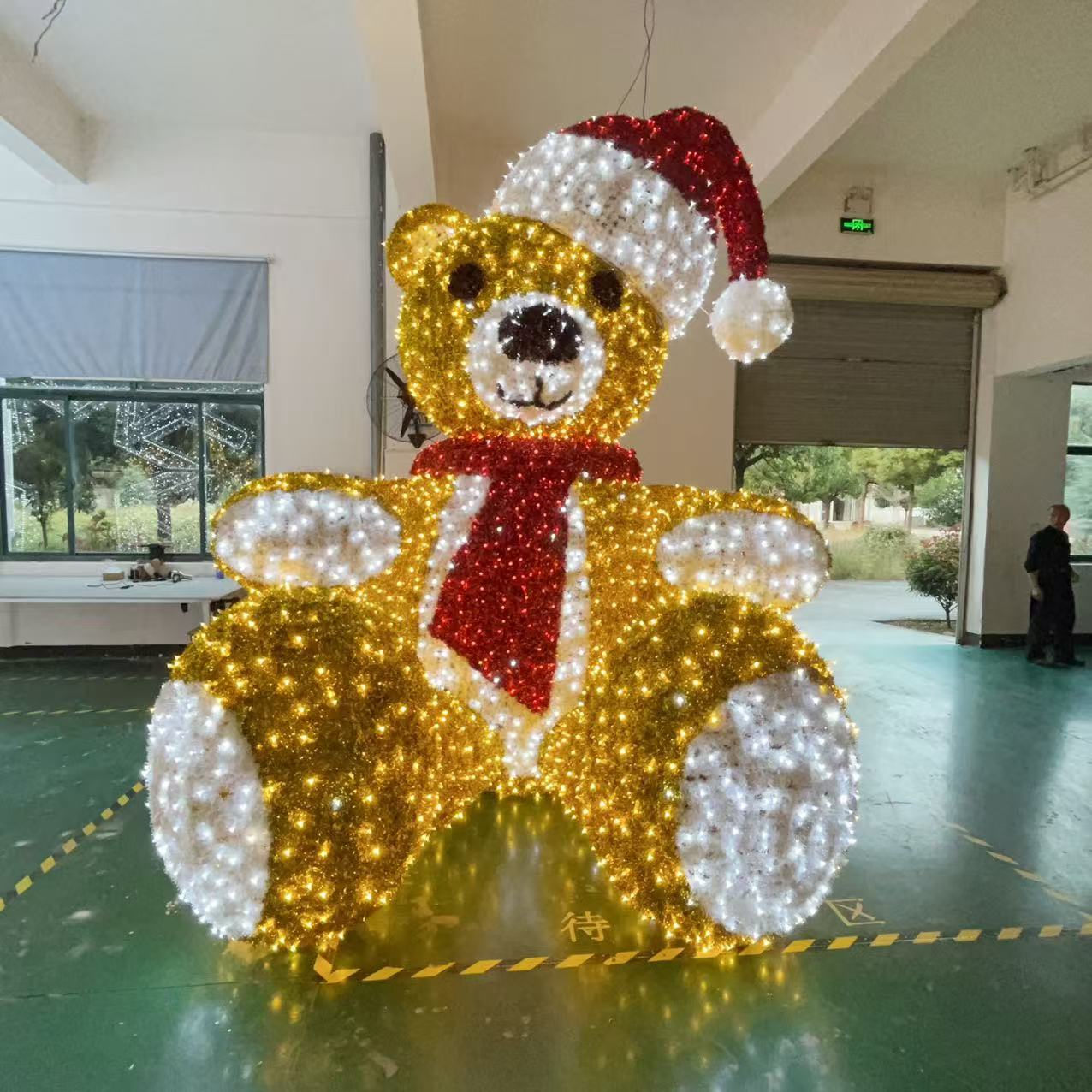 Christmas giant lighting bear for outdoor – Wild Art Decoration