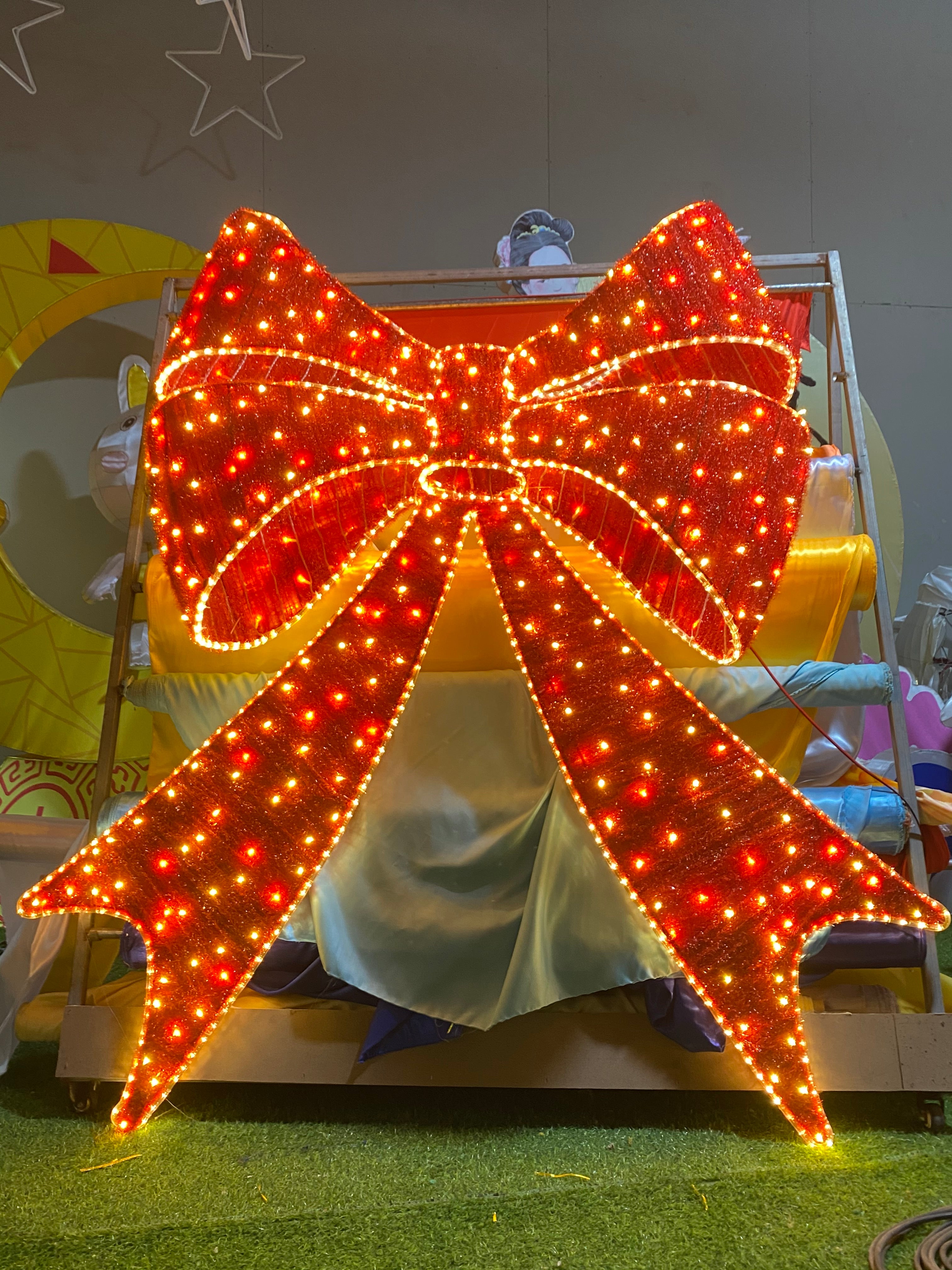 Best selling giant lighting Christmas bow for outdoor – Wild Art Decoration