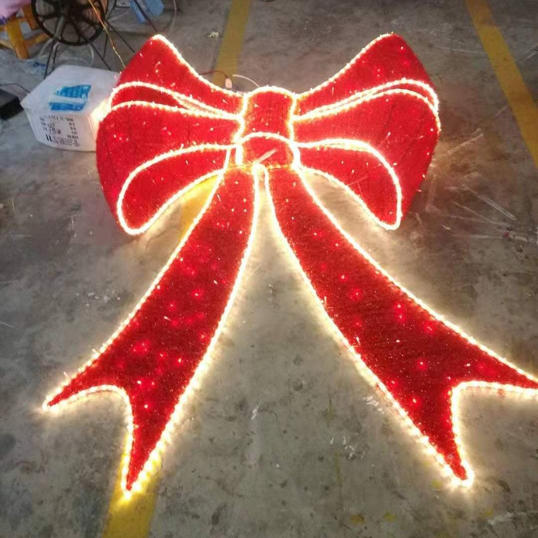 Best selling giant lighting Christmas bow for outdoor – Wild Art Decoration