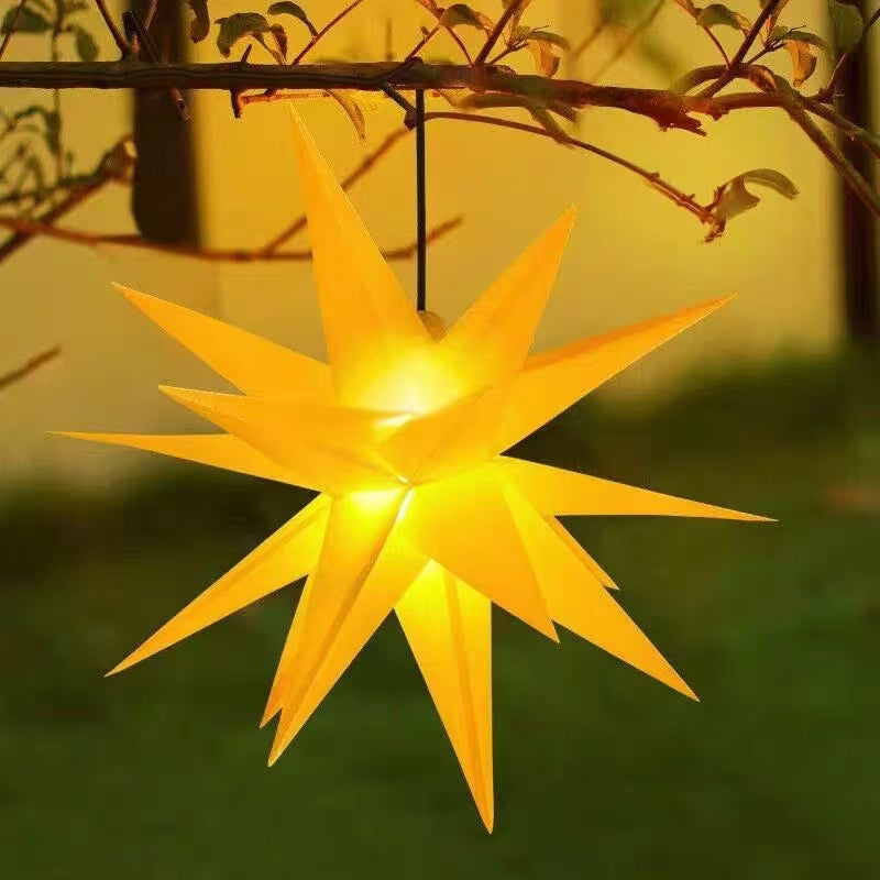 Christmas lighting PVC stars for indoor and outdoor