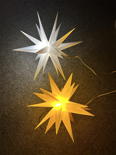 Christmas lighting PVC stars for indoor and outdoor