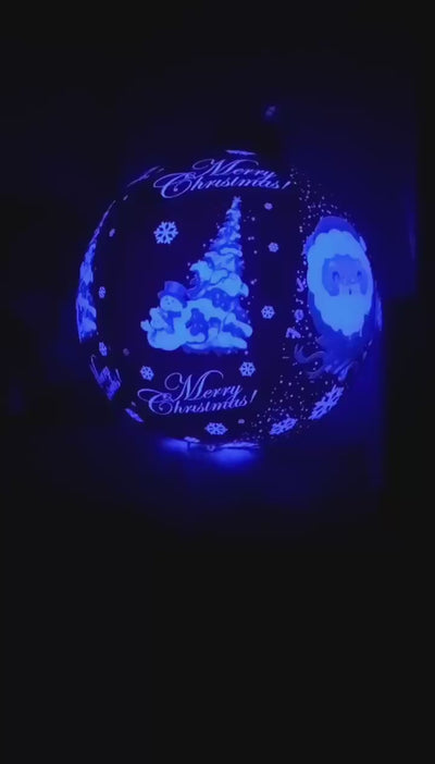 Inflatable Christmas lighting ball for outdoor