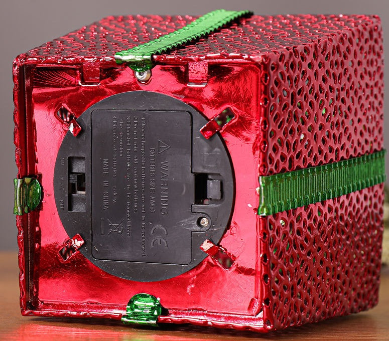 New design metal lighting Christmas gift box for indoor