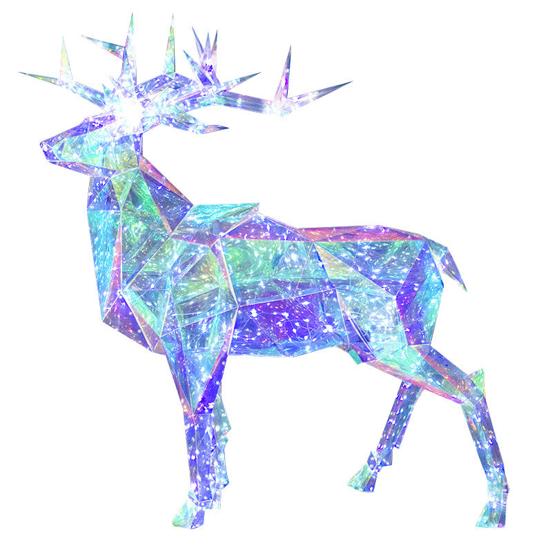 LightShow Colossal Iridescent Buck Outdoor Christmas Decoration