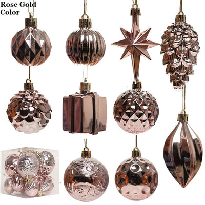 New design luxury electroplate Christmas balls set