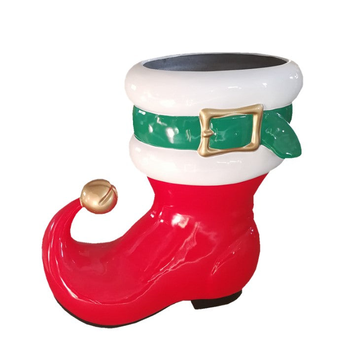Fibreglass sculpture Christmas boots