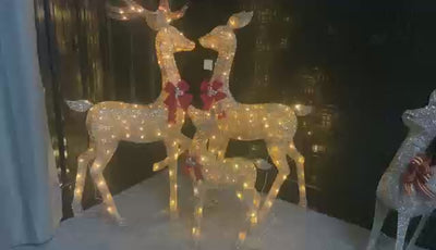 Amazon hot sale lighting Christmas deer family set for indoor and outdoor